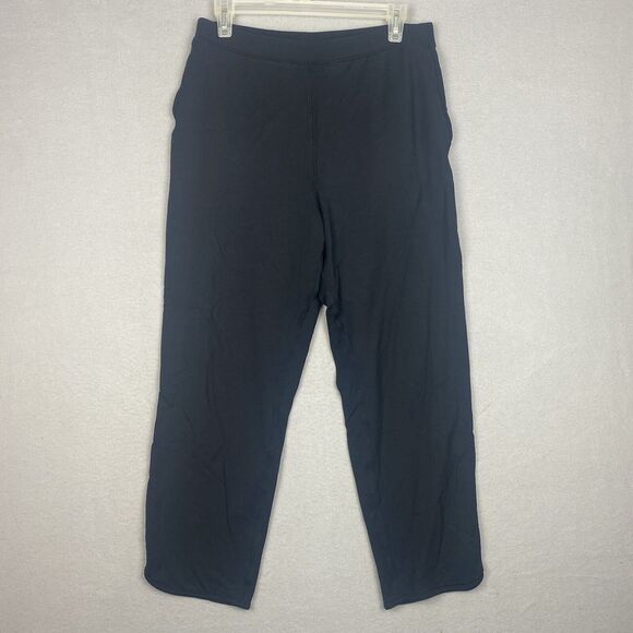 Lululemon Pants 10 Black Relaxed Fit Sweat Wicking No Drawstring Workout Running - Picture 1 of 8
